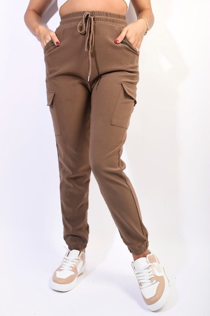 Cargo Pocket Trouser With Drawstring