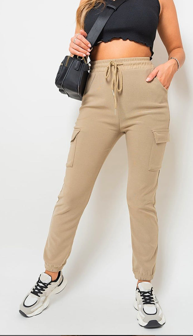 Cargo Pocket Trouser With Drawstring