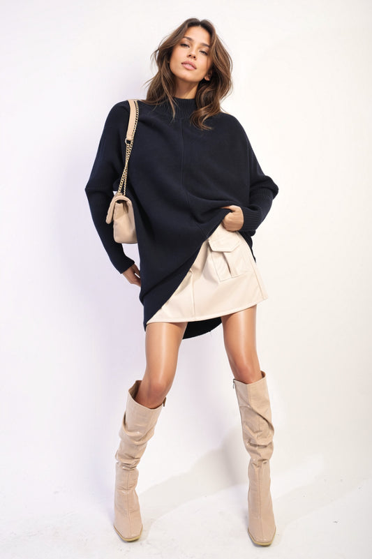 Turtle Neck Knitted Jumper